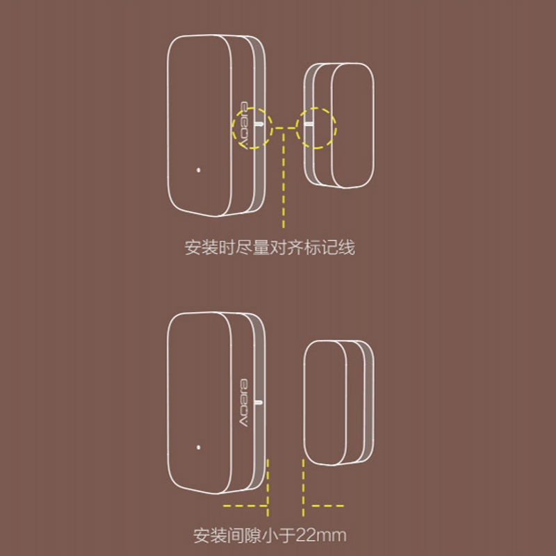 Aqara 门窗传感器 门窗报警器 门磁 警戒模式 入侵检测 绿米