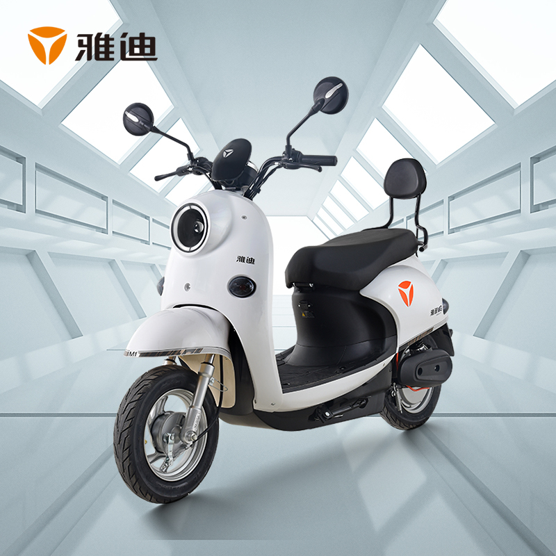 雅迪电动车龟王米彩2021米果电动轻便摩托车成人电摩电瓶车代步车踏板
