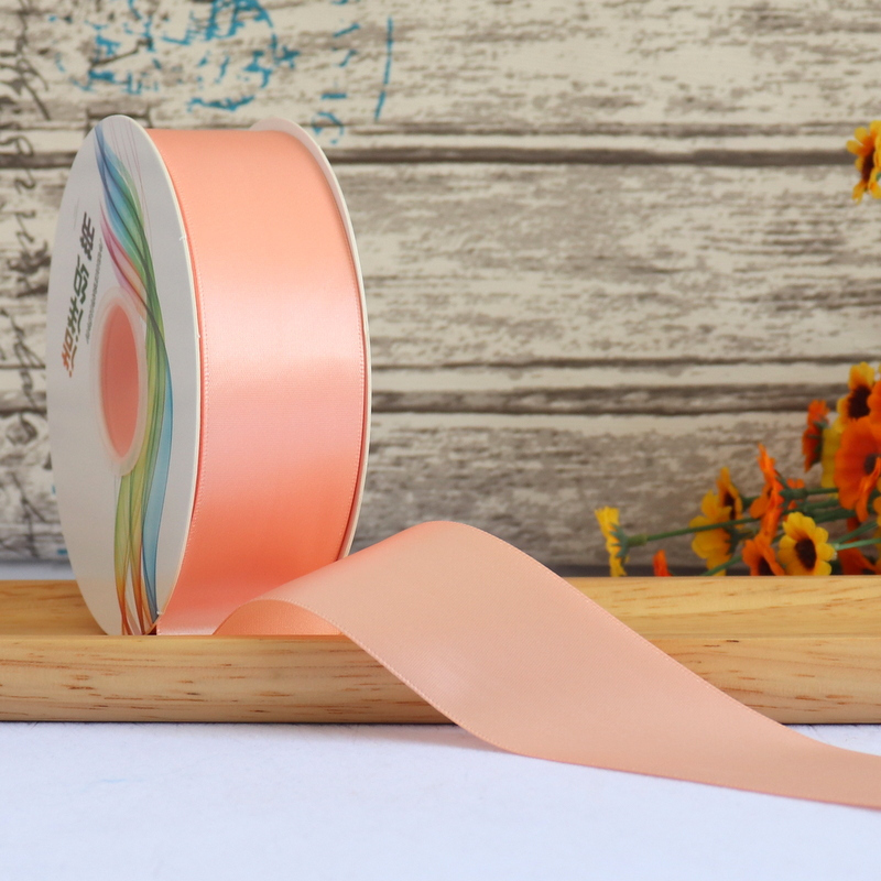 家柏饰(CORATED)4cm高密缎带织带绸带鲜花礼品包装彩带手工发饰丝带布料服装辅料 香槟色