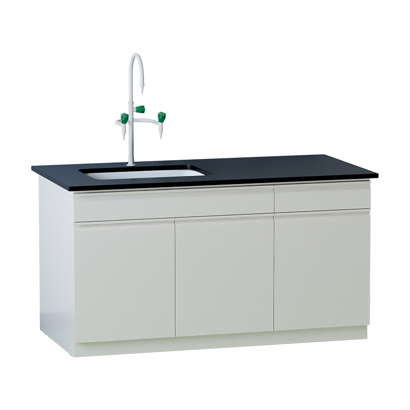 臻远 ZY5052704 实验台实验室 工作台实验桌操作台 全钢暖白1.5米边台+水槽