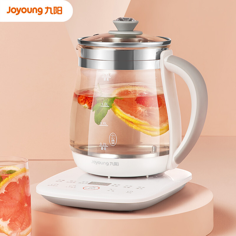 九阳(Joyoung)养生壶 DGD1506BQ 煎药壶迷你玻璃花茶壶煮茶器电水壶热水壶烧水壶电热水壶1.5L 能煮善炖