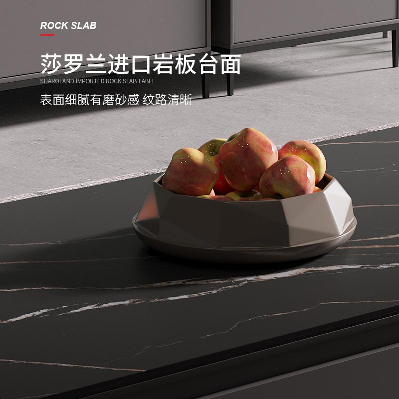 森美人北欧岩板电视柜简现代简约客厅茶几组合小户型储物地柜高清大图