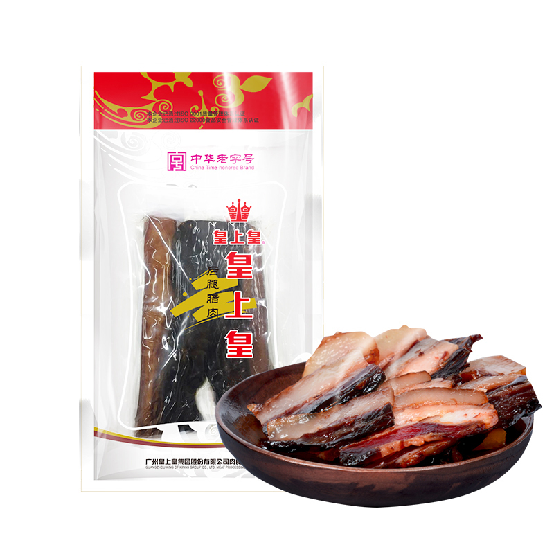 皇上皇 后腿腊肉200g袋装 国产广式腊味制品非烟熏腊/腌肉