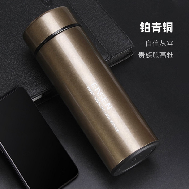 水宜生 430ML 泡茶保温杯 办公保温杯 304不锈钢男女士水杯 车载水杯便携直身杯 L502高清大图