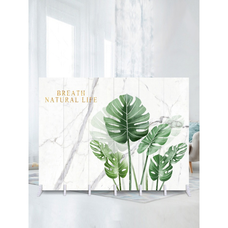 BONJEAN北欧屏风隔断墙客厅装饰移动折叠简约现代卧室实木遮挡小户型折屏高清大图