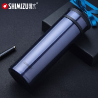 清水SHIMIZU 不锈钢保温杯男女士商务办公泡茶直身杯