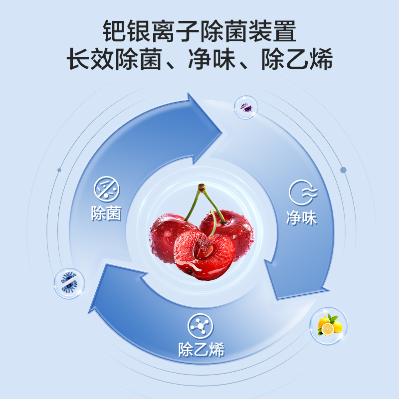 容声(Ronshen)515升十字对开双变频节能冰箱,精致六大分区,钯银离子除菌净味!BCD-515WD12FP