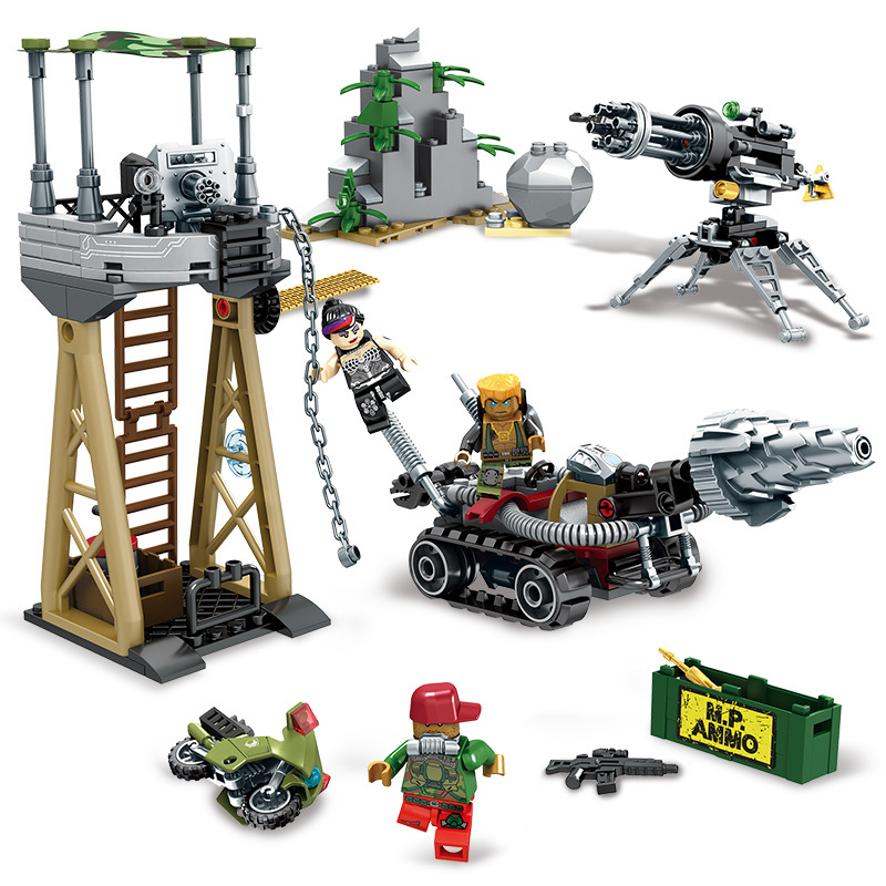 森宝积木拼装玩具益智男孩成人高难度智力开发军事系列11707