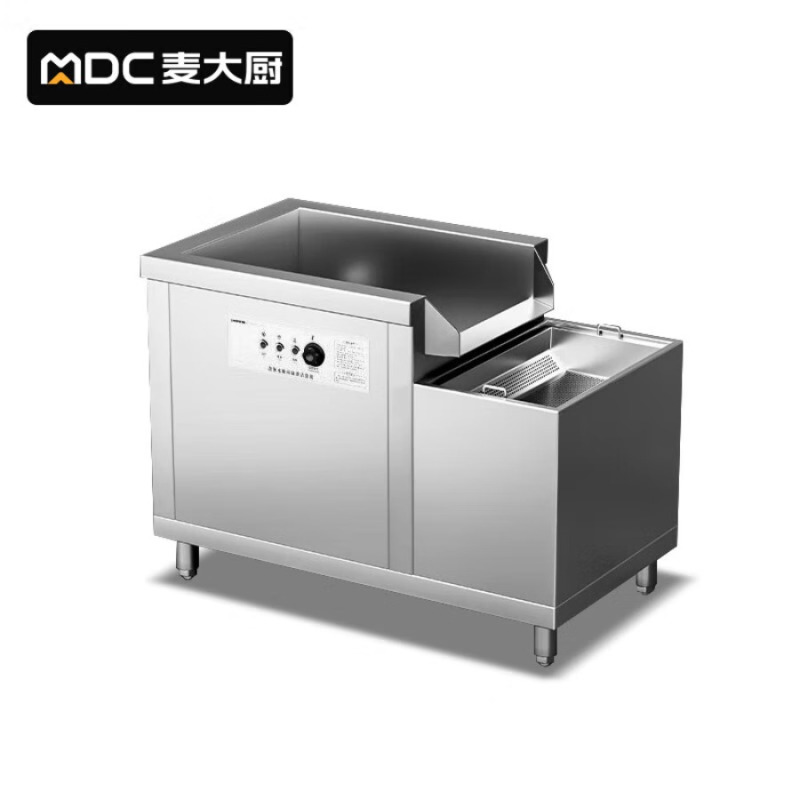 麦大厨 380V 6.92KW 1.8米水循环鼓泡除渣清洗机 MDC-XXA2-GPS-1800H