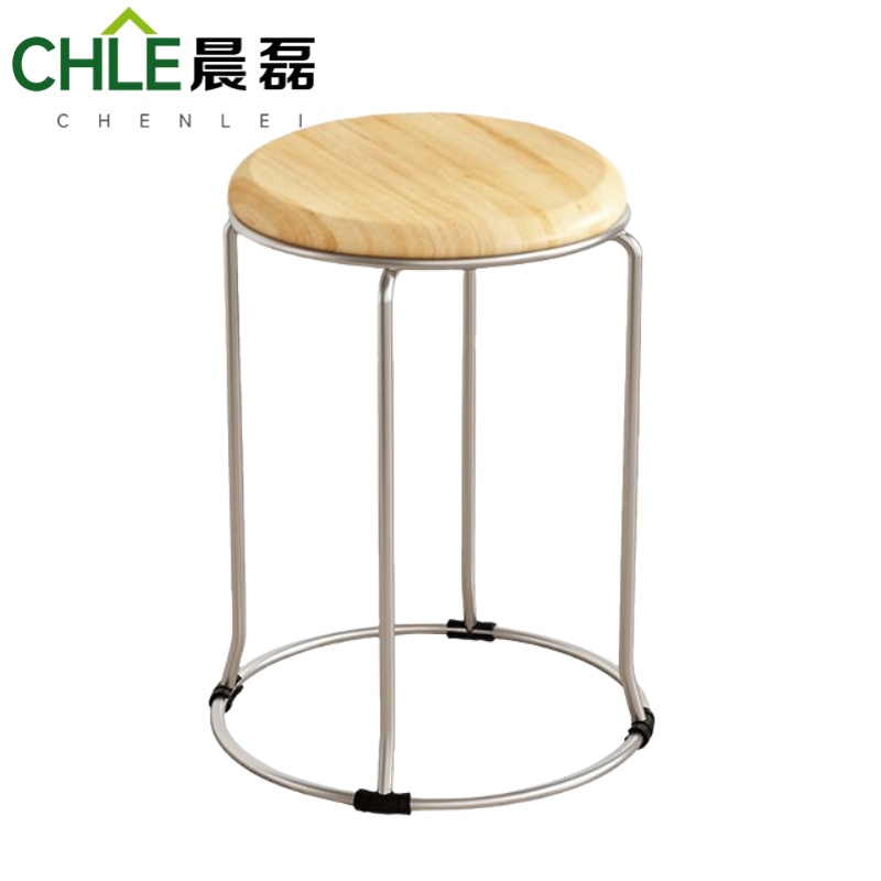 晨磊橡木圆凳35*29*45cm/个高清大图