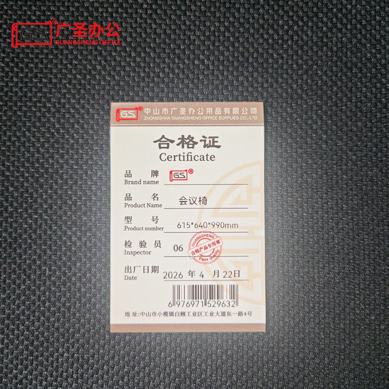 GS 会议椅办公椅 615*640*990mm高清大图