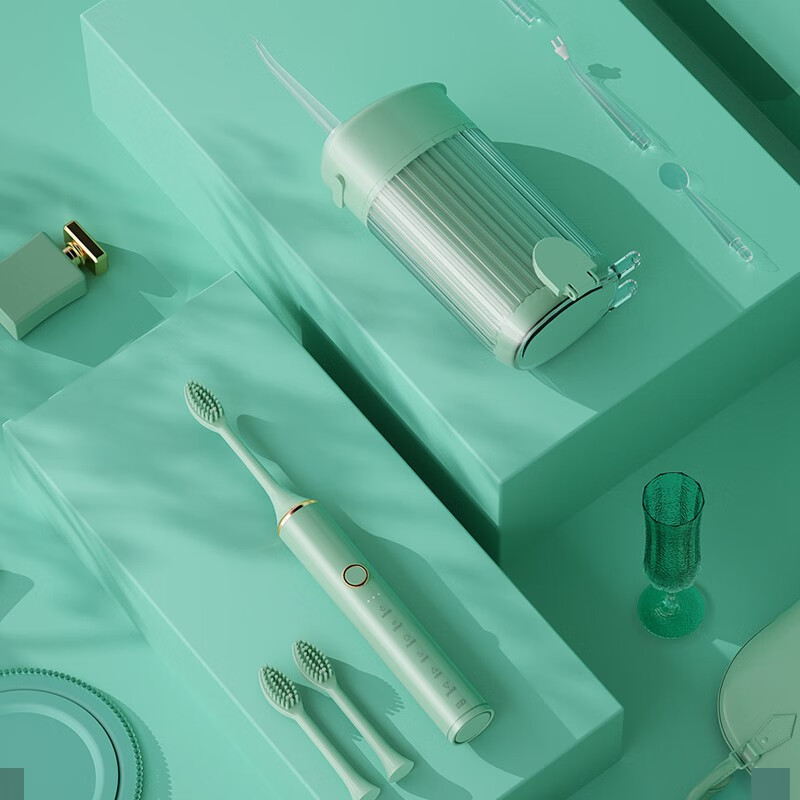 德博莱电动牙刷冲牙器套装DBL-YC001高清大图