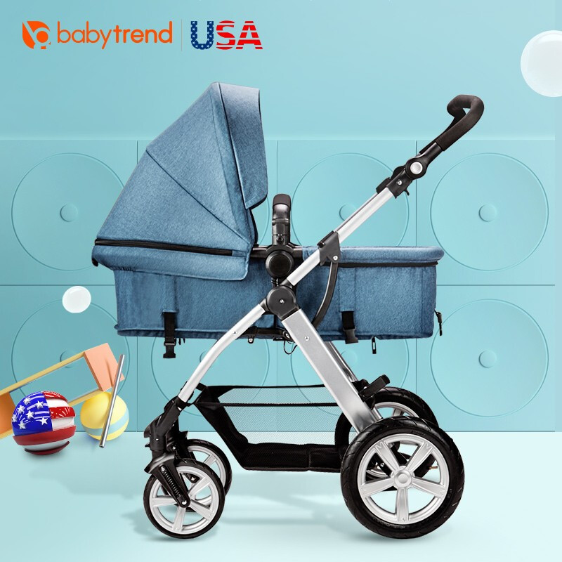 美国BABY TREND 婴儿推车可坐可躺 小轻便折叠高景观新生双向避震 可承重15KG 重9.1KG 适用年龄0-3岁