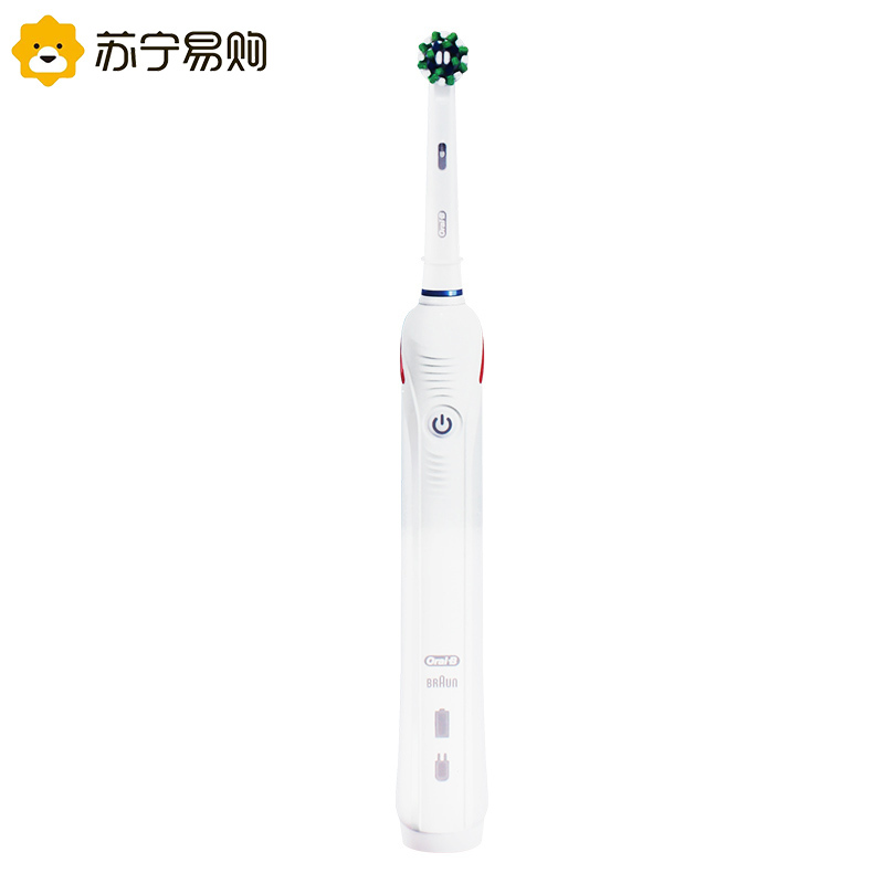 欧乐B(Oral-B) 电动牙刷p4000 成人男女学生党情侣套装声波3D智能感应式充电(内含小圆头刷头*2)