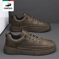 线下专柜同款卡帝乐鳄鱼cartelo新款舒适男士休闲鞋板鞋男鞋休闲皮鞋