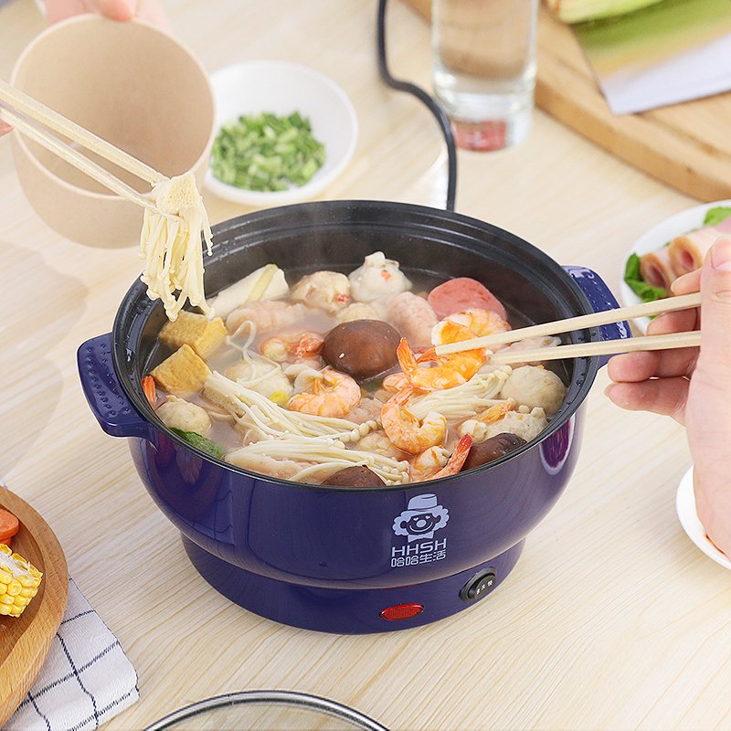 宿舍小学生多功能电炒煮锅家用单人小型蒸煮一体小火锅