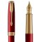 派克(PARKER)新品卓尔宝石红金夹墨水笔