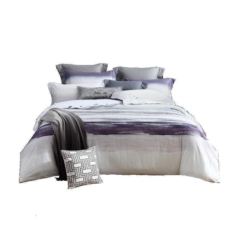 美帮汇全棉四件套60支长绒棉全棉床上用品1.5/1.8m双人被套床单 长绒棉印花四件套：山无棱 1.5m(建议搭配使用200*230cm规格的被芯）