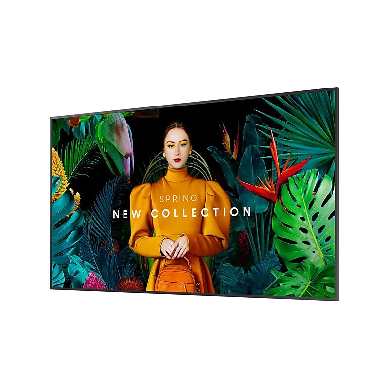 三星(SAMSUNG)QB43C 43英寸4K高清显示器壁挂广告机会议显示屏高清大图