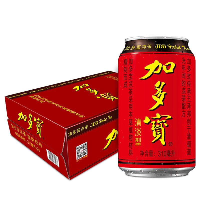 首福 加多宝 凉茶植物饮料 茶饮料 310ml*24罐