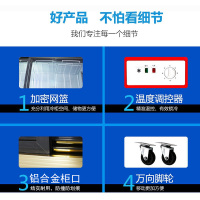 五洲伯乐(WUZHOUBOLE)SR/SF2500 2.5米岛柜 商用冷藏冷冻展示柜 卧式冷柜海鲜柜 超市速冻肉食冰柜