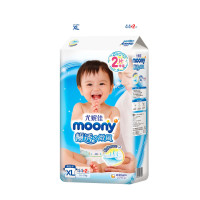 尤妮佳 moony 纸尿裤XL46片(12-17kg)畅透微风大号婴儿尿不湿