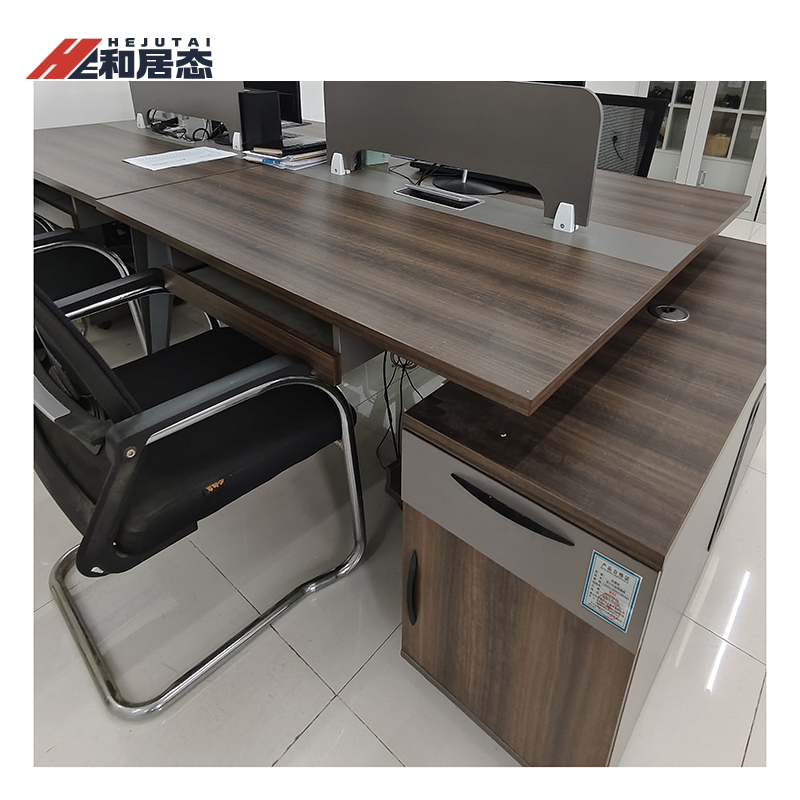 和居态 双人对坐电脑桌 1200x1200x700mm 张高清大图