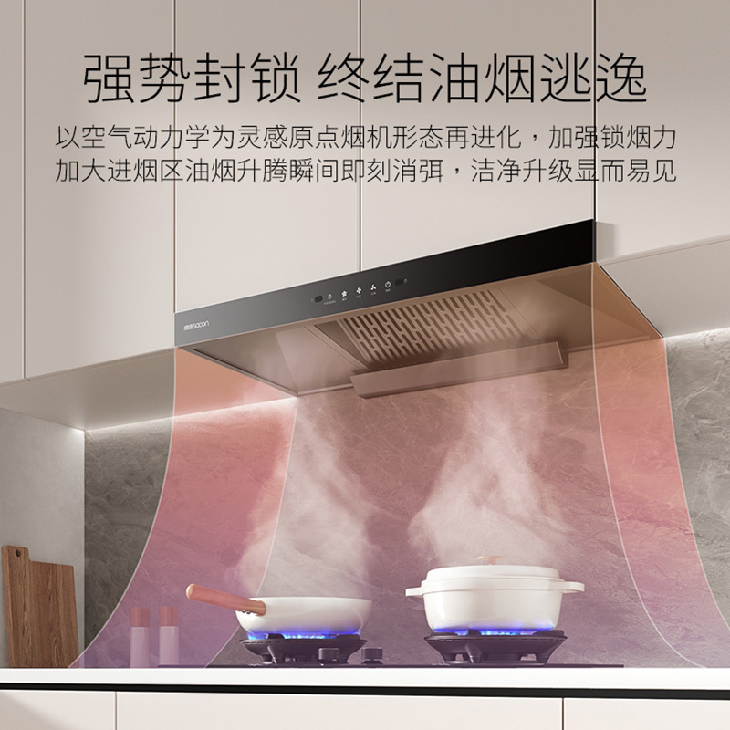 帅康(sacon)T810+71B烟灶套餐欧式24立方大吸力厨电套装顶吸吸油烟机煤气灶燃气灶两件套抽油烟机灶具套餐液化气