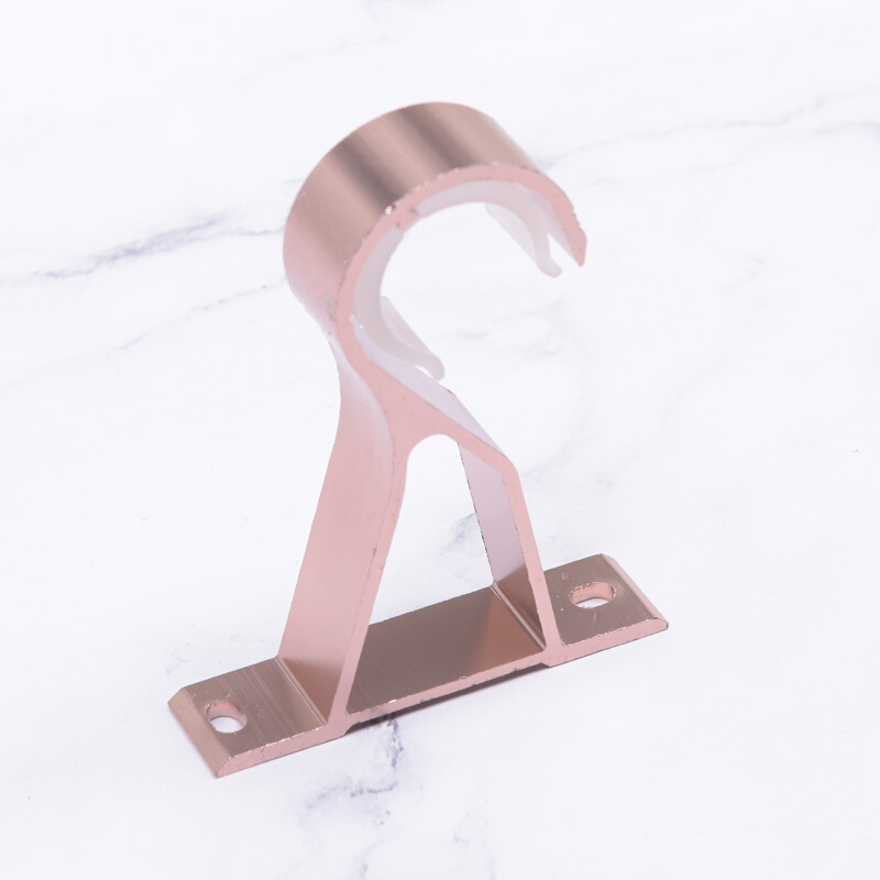 加厚铝合金罗马杆窗帘杆支架顶装支架侧装支架罗马杆底座单杆配件视频