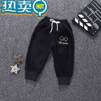 绿彩虹光新款儿童罩裤男女童宝宝可开裆裤可套手工棉裤宽松外穿休闲单裤皮