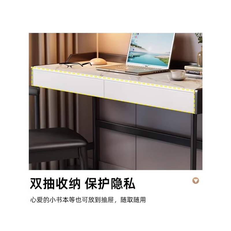 铭思达岩板书桌高清大图