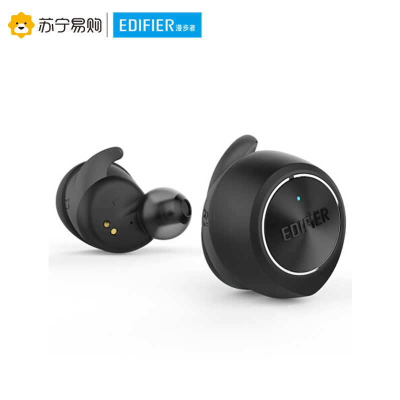Edifier/漫步者 TWS3真无线蓝牙耳机迷你运动防水通话入耳式耳塞 黑色