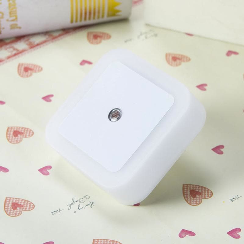 光控节能小夜灯柔光暖光led感应起夜灯婴儿床头喂奶灯房间卧室省 升级版[白色]买1送1发2个图片