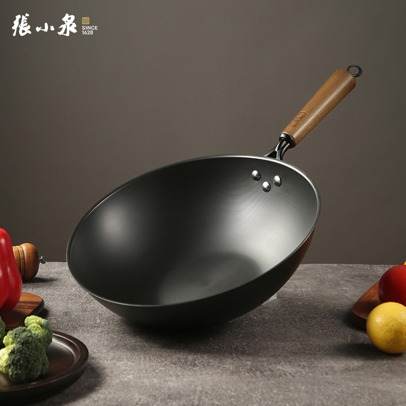 张小泉 手作精铁锅C31790100 32cm高清大图