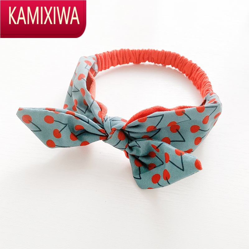 kamixiwa儿童宝宝蝴蝶结发带韩国女童小女孩波点发箍头带发饰公主头箍