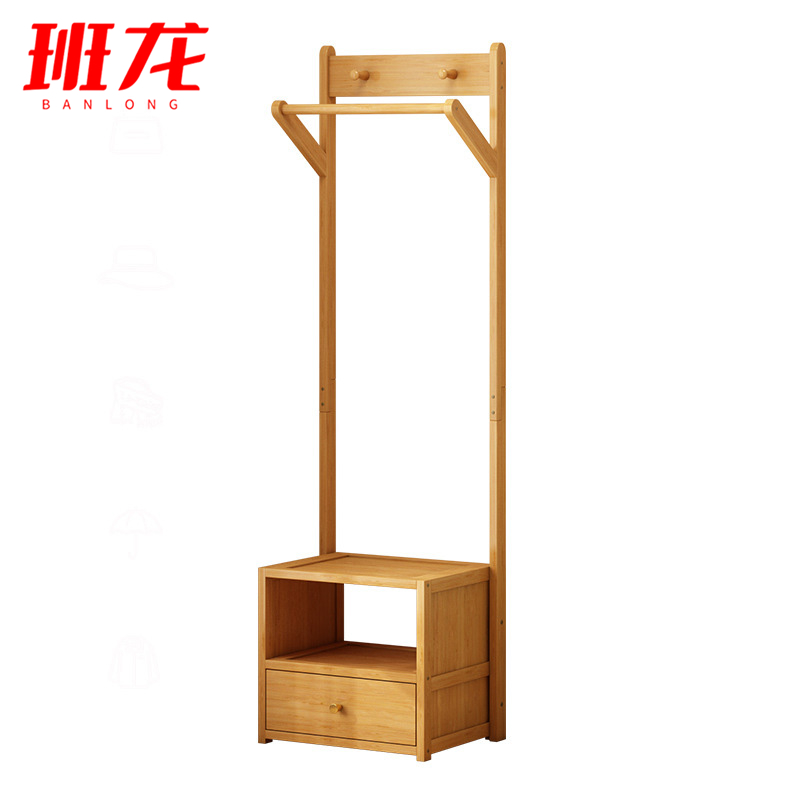 班龙衣帽架60*32*158cm个高清大图