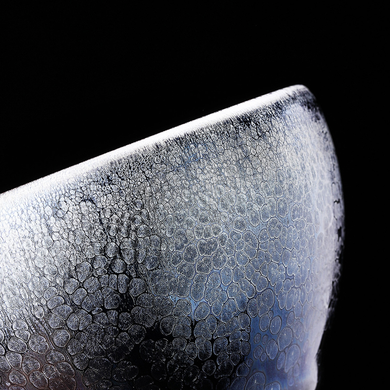 领艺 曹永旺蓝油滴窑变茶杯主人杯功夫茶具办公家用送