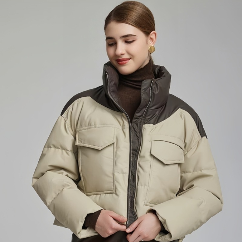 2025年新款棉服女冬短款宽松皮衣潮流外套小个子韩版棉袄时尚棉袄高清大图