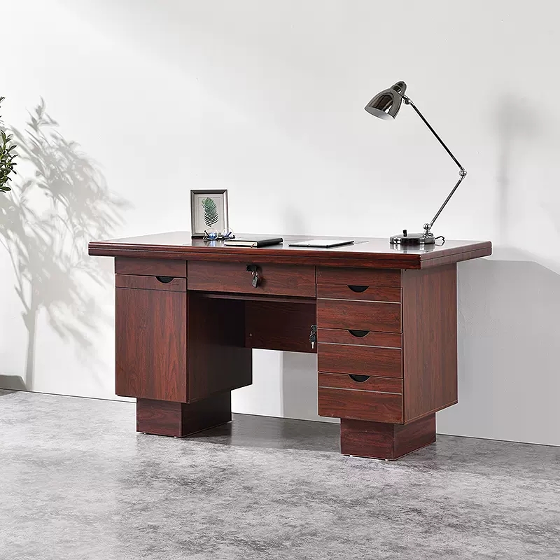 晋鑫辉 中式办公桌椅组合台式电脑桌现代简约油漆政企单人职员桌财务桌高清大图