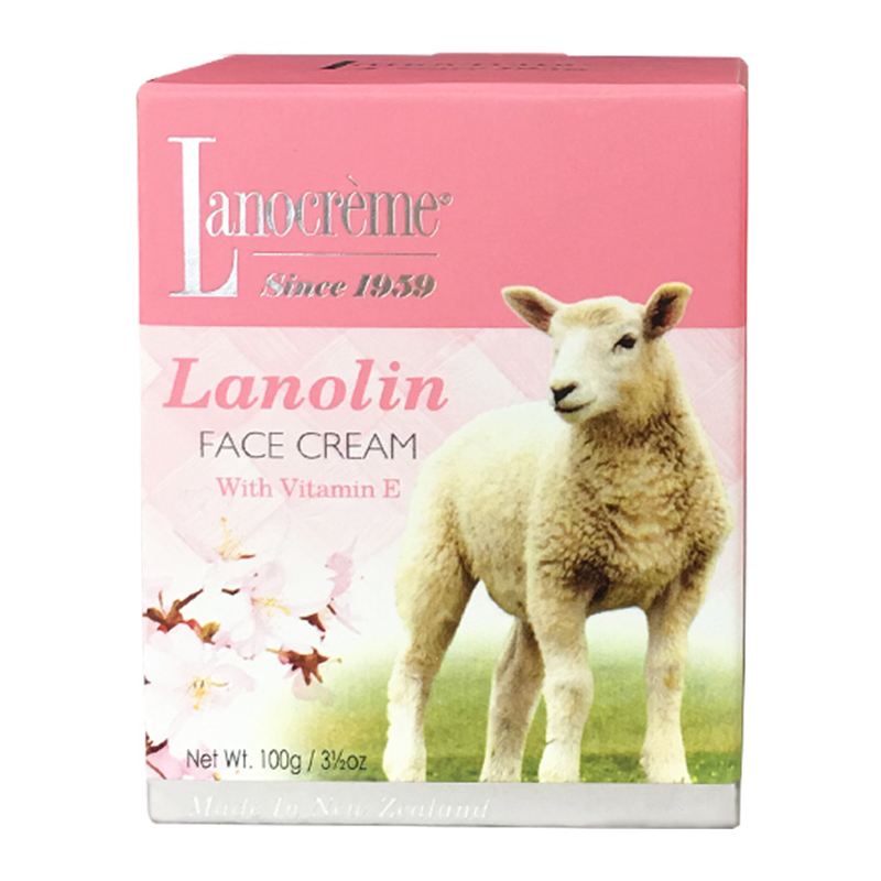 lanocreme兰侬天然绵羊油维生素e润肤乳面霜100g 滋润保湿ve面霜