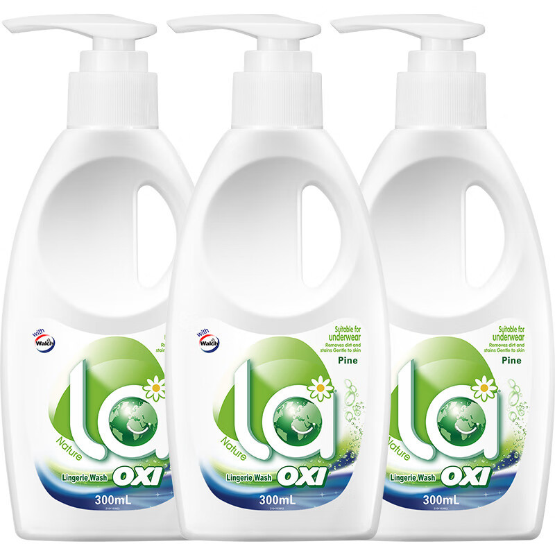 威露士(Walch) 内衣净内衣洗衣液300ml*3瓶 有氧洗松木