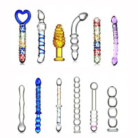 玻璃女用自慰后庭拉珠高潮夫妻激情肛塞阳具性工具用 A款19*2.5cm_548