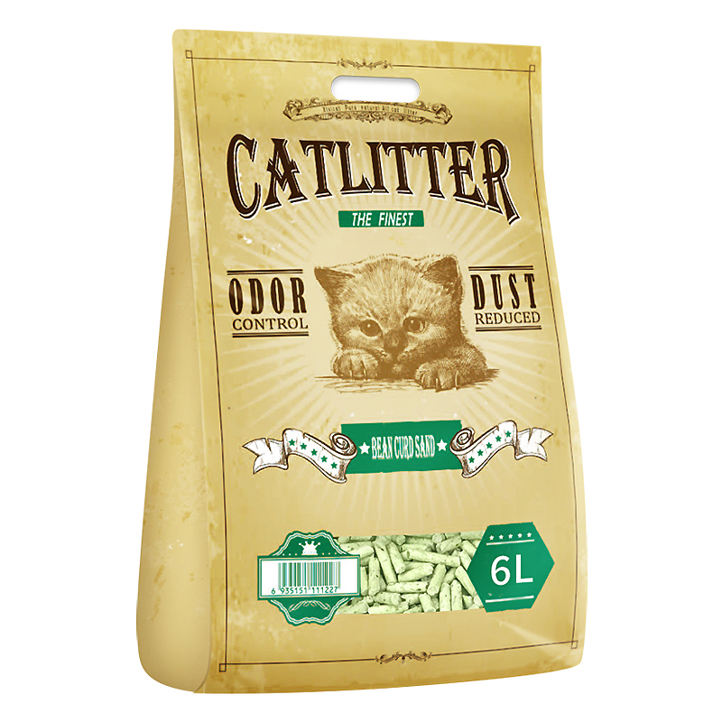 西西猫-绿茶豆腐猫砂6L*2包豆腐砂猫沙猫砂除臭猫砂猫咪用品猫砂豆腐砂