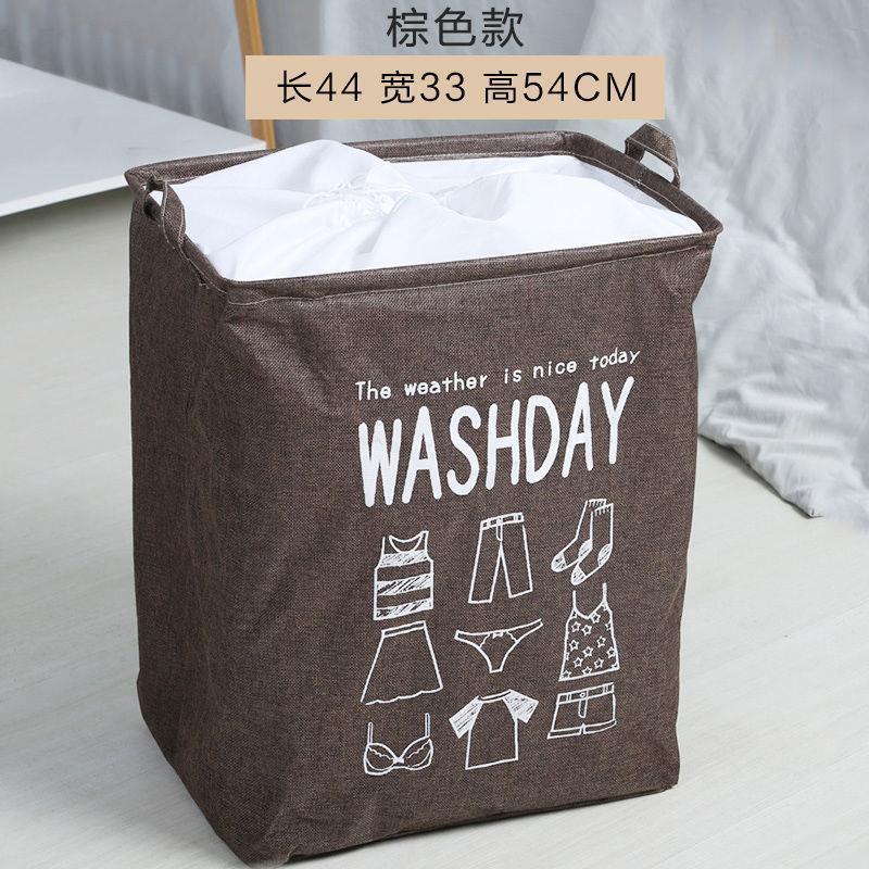 级巨无霸收纳袋子巨能装抖音同款衣服整理袋换季衣服防潮大容量_1 【棕色巨无霸】44*33*54cm