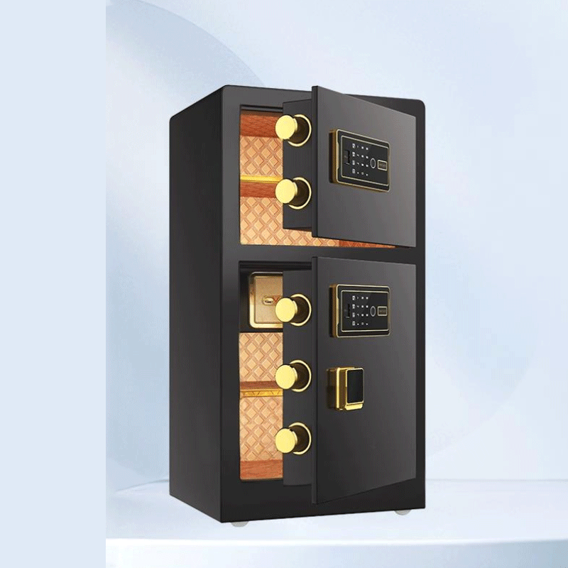 迅迈 【黑色双门指纹+密码+钥匙】37*43*80CM 防盗保险保管箱柜 单位:台 (颜色可选)