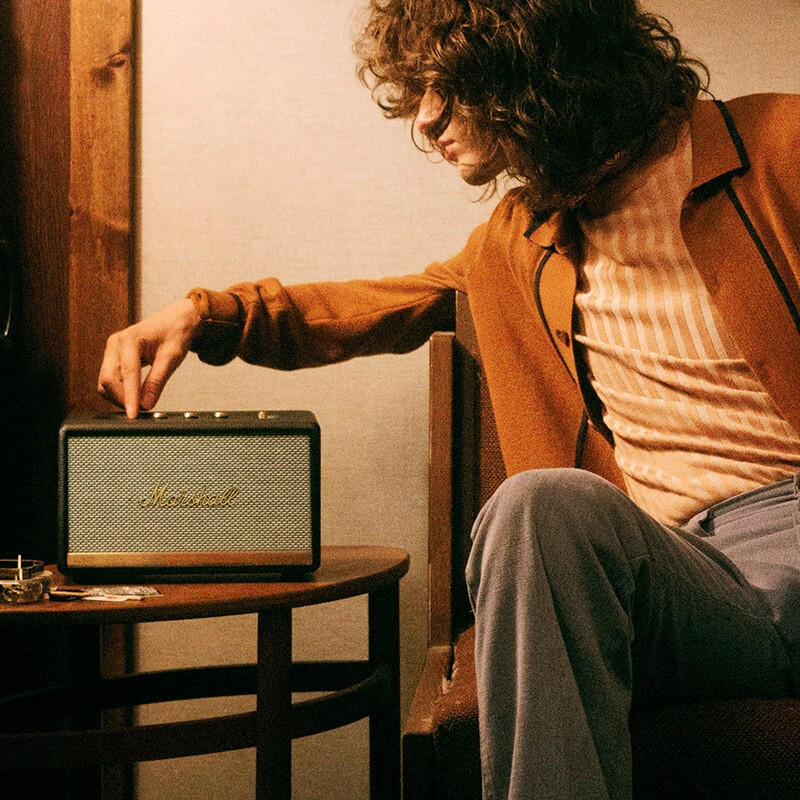 马歇尔(Marshall)ACTON II BLUETOOTH音箱2代无线蓝牙家用重低音音响 黑色 国行正品
