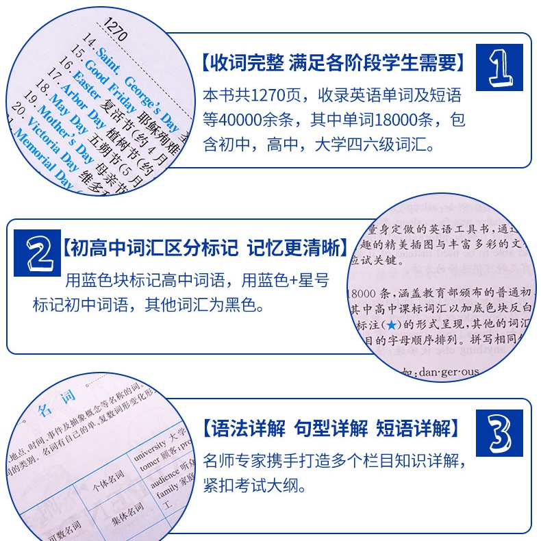 [正版]2024初中高中学生实用英汉双解大词典新版高考大学汉英互译汉译英英语字典中小学生牛津高阶大全小学到初中2023高清大图