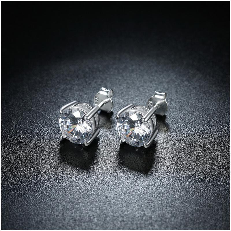 E064 Silver Earrings 925纯银耳环日韩耳钉女气质百搭简约防过敏送女朋友七夕情人节礼物