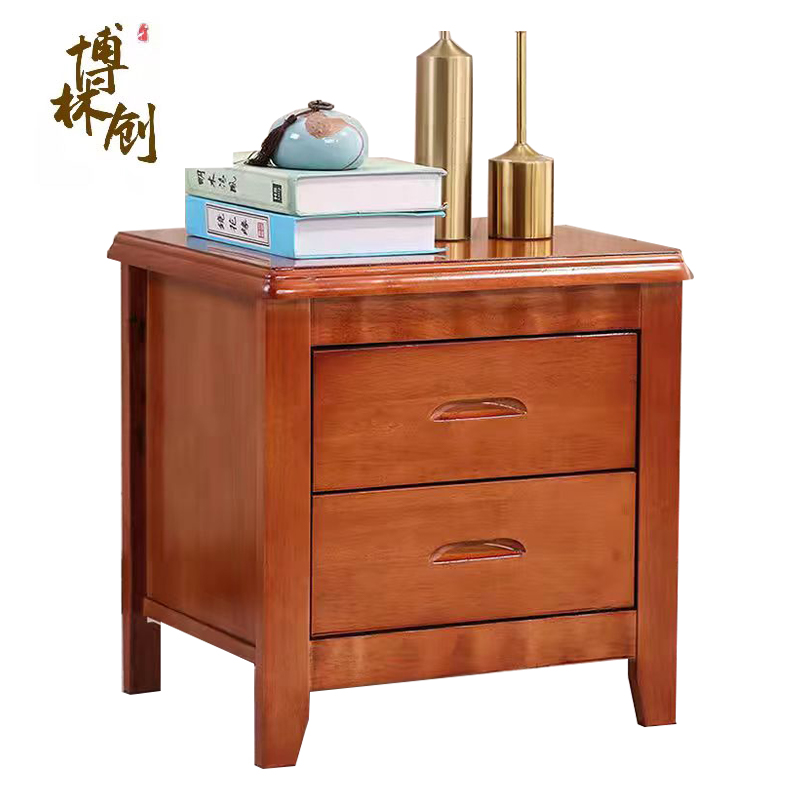 博林创 实木床头柜 01#款 橡木款 /个高清大图