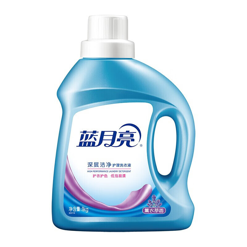 蓝月亮薰衣草洁净洗衣液1kg×2+袋装500g×4高清大图